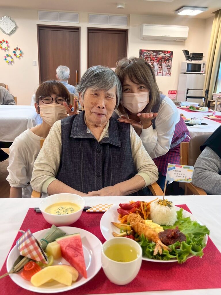 今日の主役さん、最高の笑顔😊